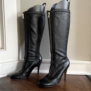 SAM EDELMAN black leather boots - 7.5M